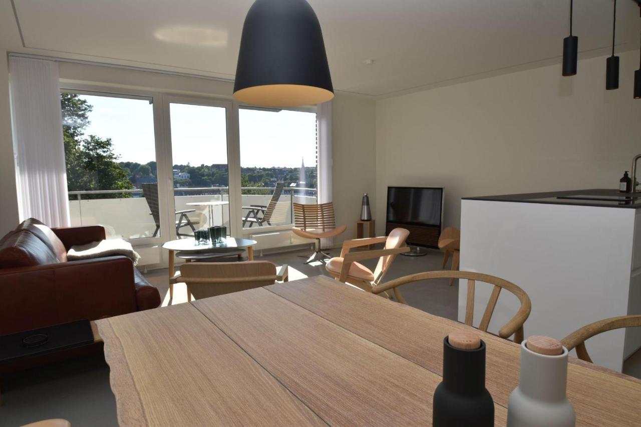 Fewo1846 - Foerdeview - Luxurioese Wohnung Mit 2 Schlafzimmern Und Balkon Mit Hafenblick Flensburg Dış mekan fotoğraf