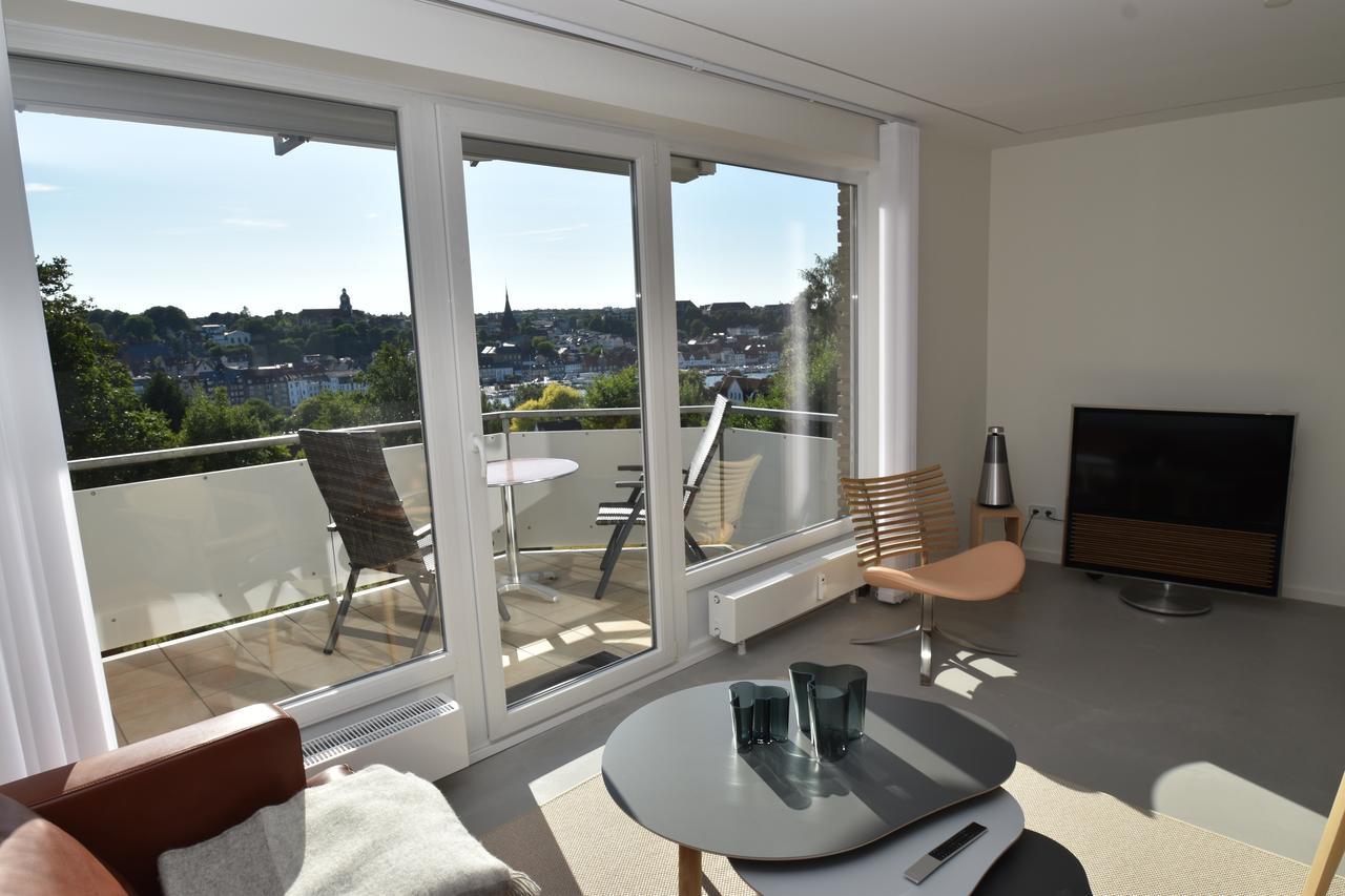 Fewo1846 - Foerdeview - Luxurioese Wohnung Mit 2 Schlafzimmern Und Balkon Mit Hafenblick Flensburg Dış mekan fotoğraf